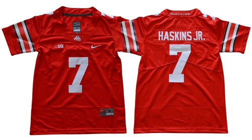 Buckeyes #7 Dwayne Haskins Jr Red Limited New Stitched Youth NCAA Jersey